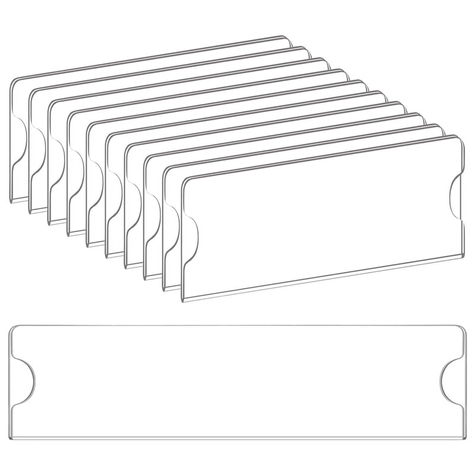 Qtmnekly Acrylic Name Plate Holder Premium, 2X8 Inch,Clear Acrylic