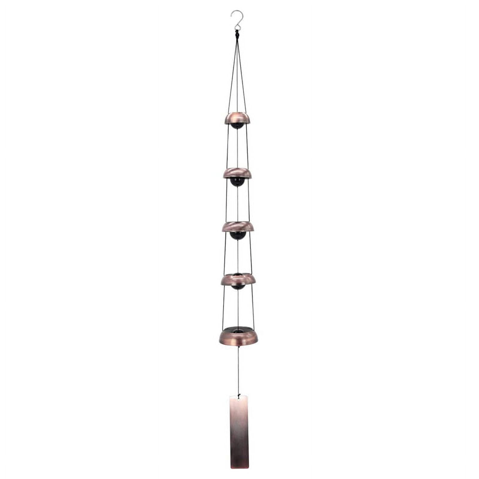 Qtmnekly Bell Wind Chimes Temple Wind Bell with 5 Bells,Feng Shui Wind