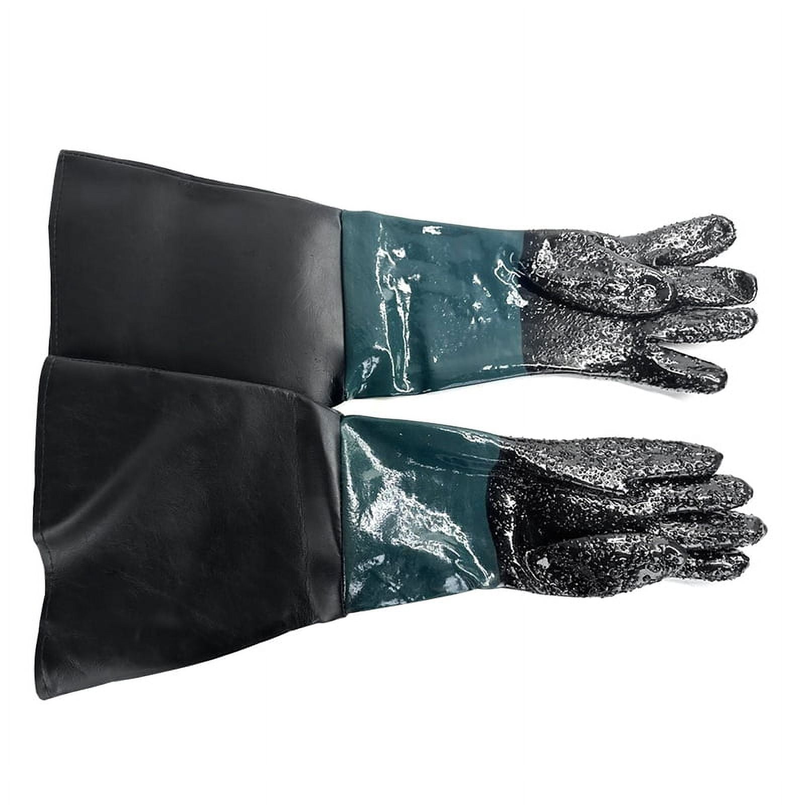 Qtmnekly Blast Rubber Gloves for Sandblasting Sandblaster Sand Blast ...