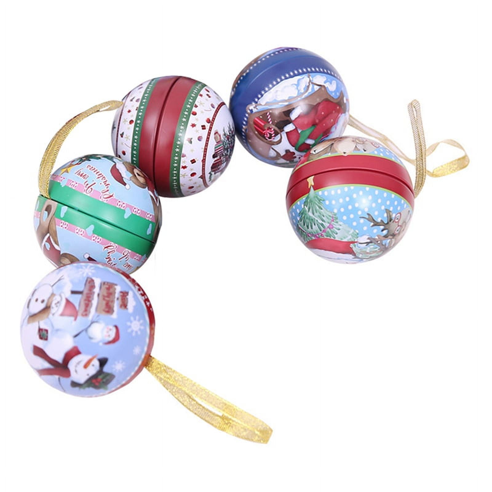 Qtmnekly Candy Ball Pendant Tinplate Gift Box Trinket Jewelry Candy