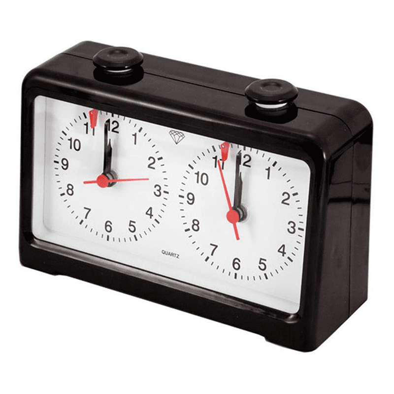 Qtmnekly Chess Clock Quartz Analog Chess Clock Professional Tournament