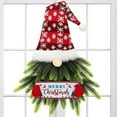 thumbnail image 1 of Qtmnekly Christmas Wreath for Front Door, Lighted Gnome Christmas Door Wreath, Artificial Santa Xmas Hanging Sign for Door plastic Plush red, 1 of 6