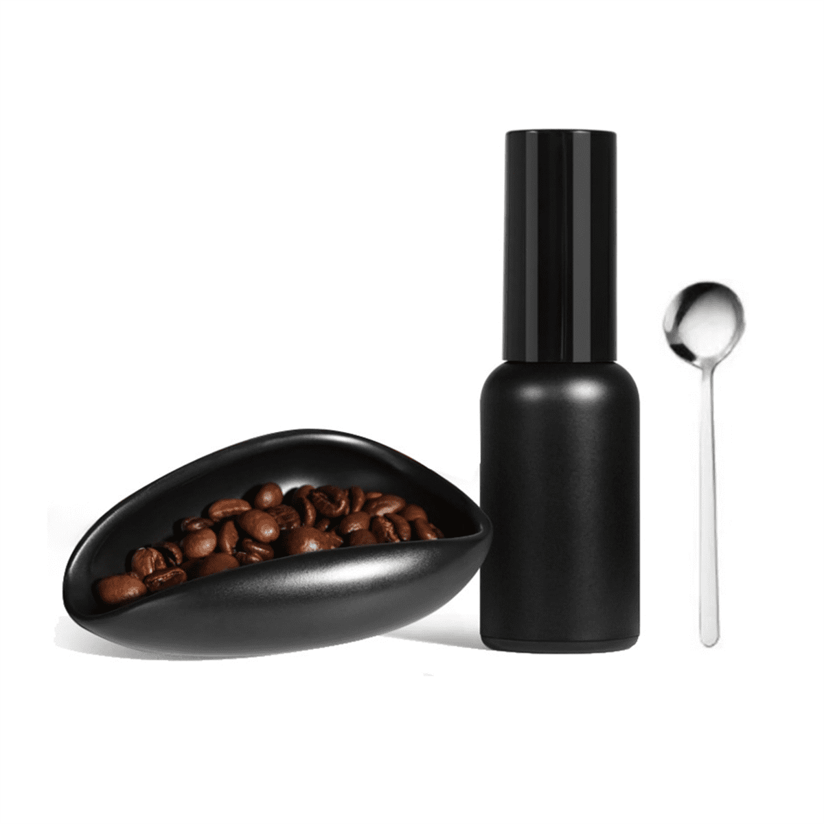 Qtmnekly Coffee Bean Dosing Cup and Sprays Bottle Set Ceramic Coffee