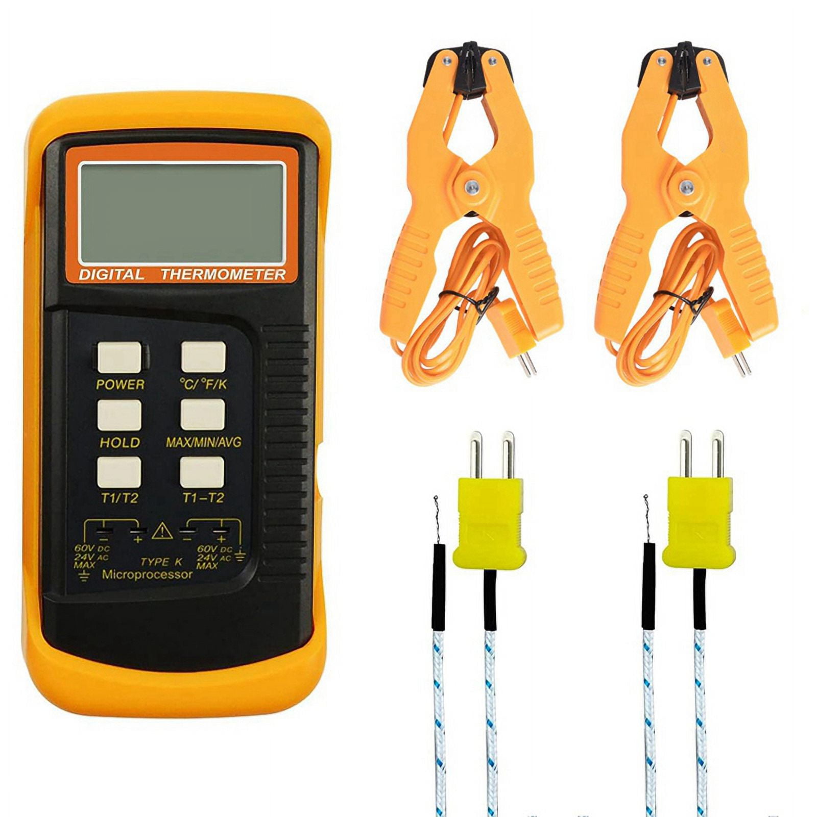 Qtmnekly Digital K Type Thermocouple Thermometer(501300°C) Dual