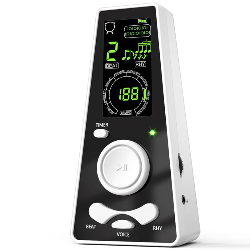 Qtmnekly Digital Metronome for Piano Guitar Violin Drum Instruments