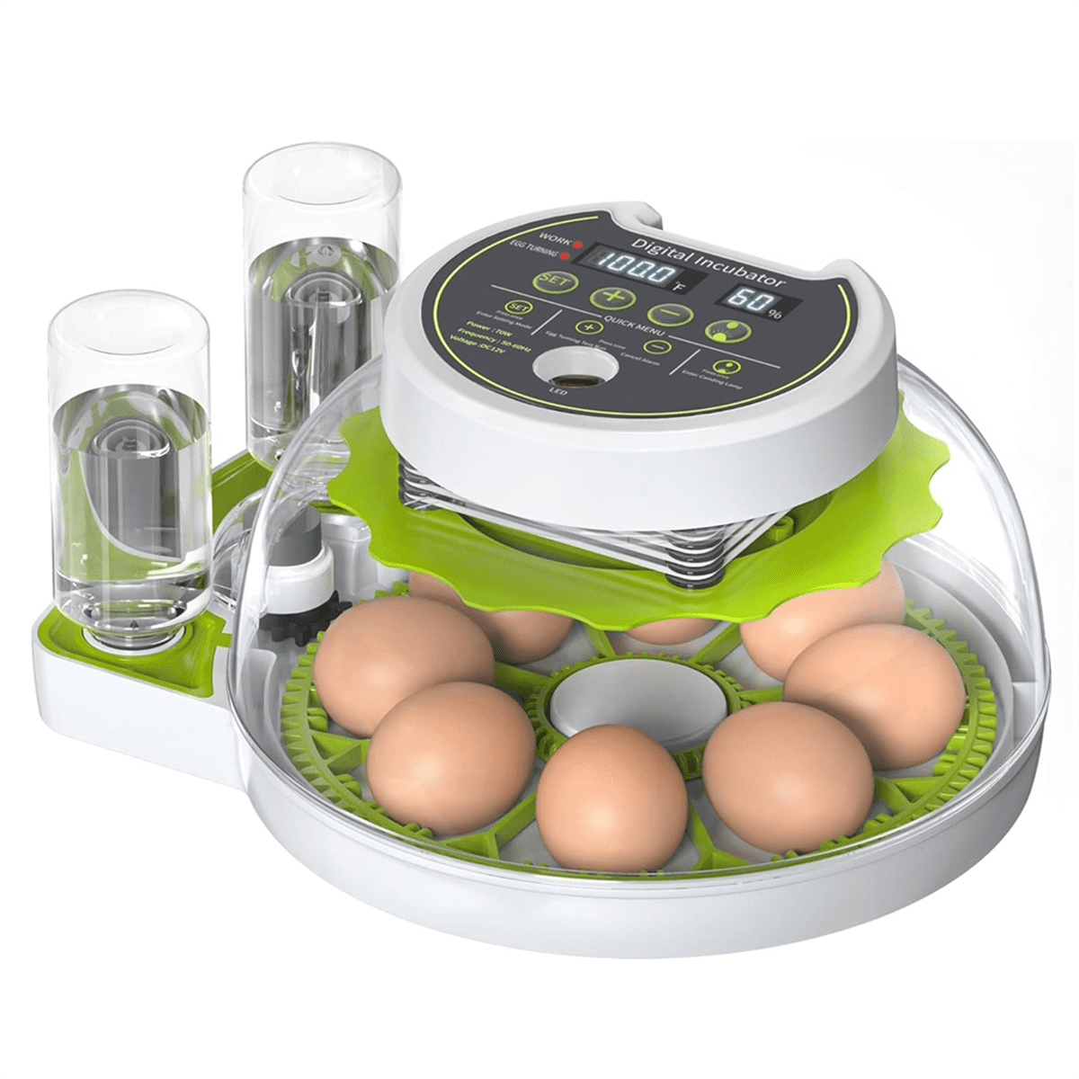 Qtmnekly Egg Incubator with Automatic Egg Flipping Function