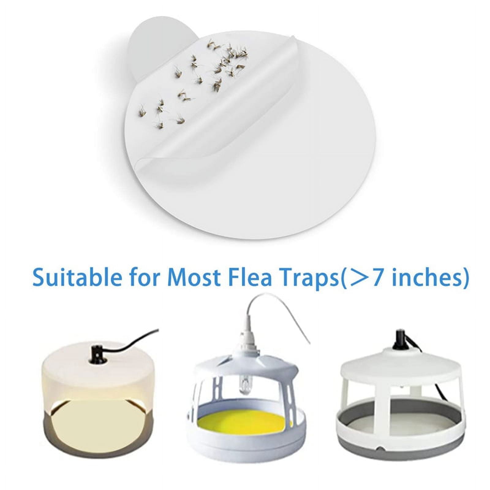 Qtmnekly Fleas Trap Refill Discs Replacement Glue Boards 12 Pack, 7.1