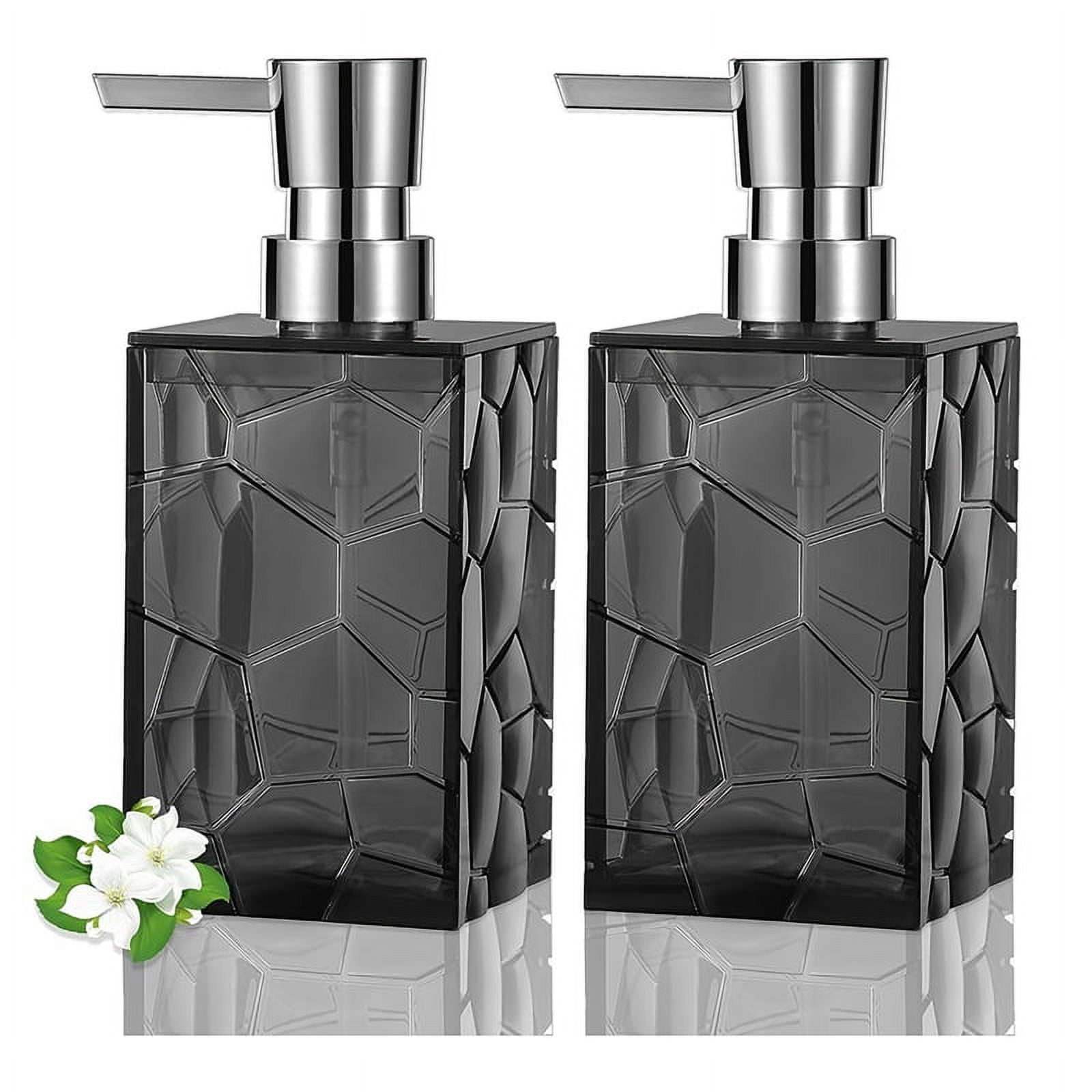 Qtmnekly Hands Soap Dispenser, Clear Acrylic Plastic Liquid Pump