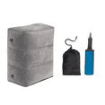 Qtmnekly Inflatable Airplane Foot Rest with Hand Pump and Carry Bag
