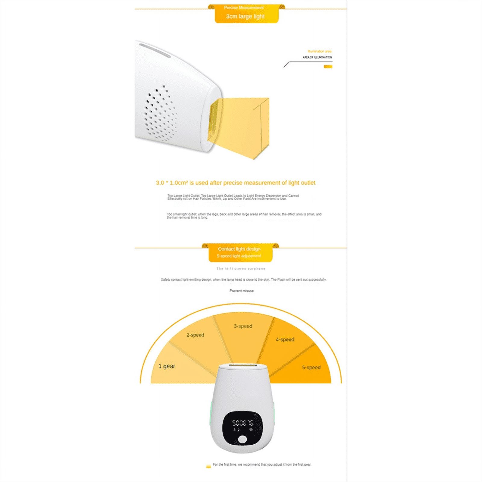 Qtmnekly LaserEpilator Women Laser Hair Removal Female Pulsed Light