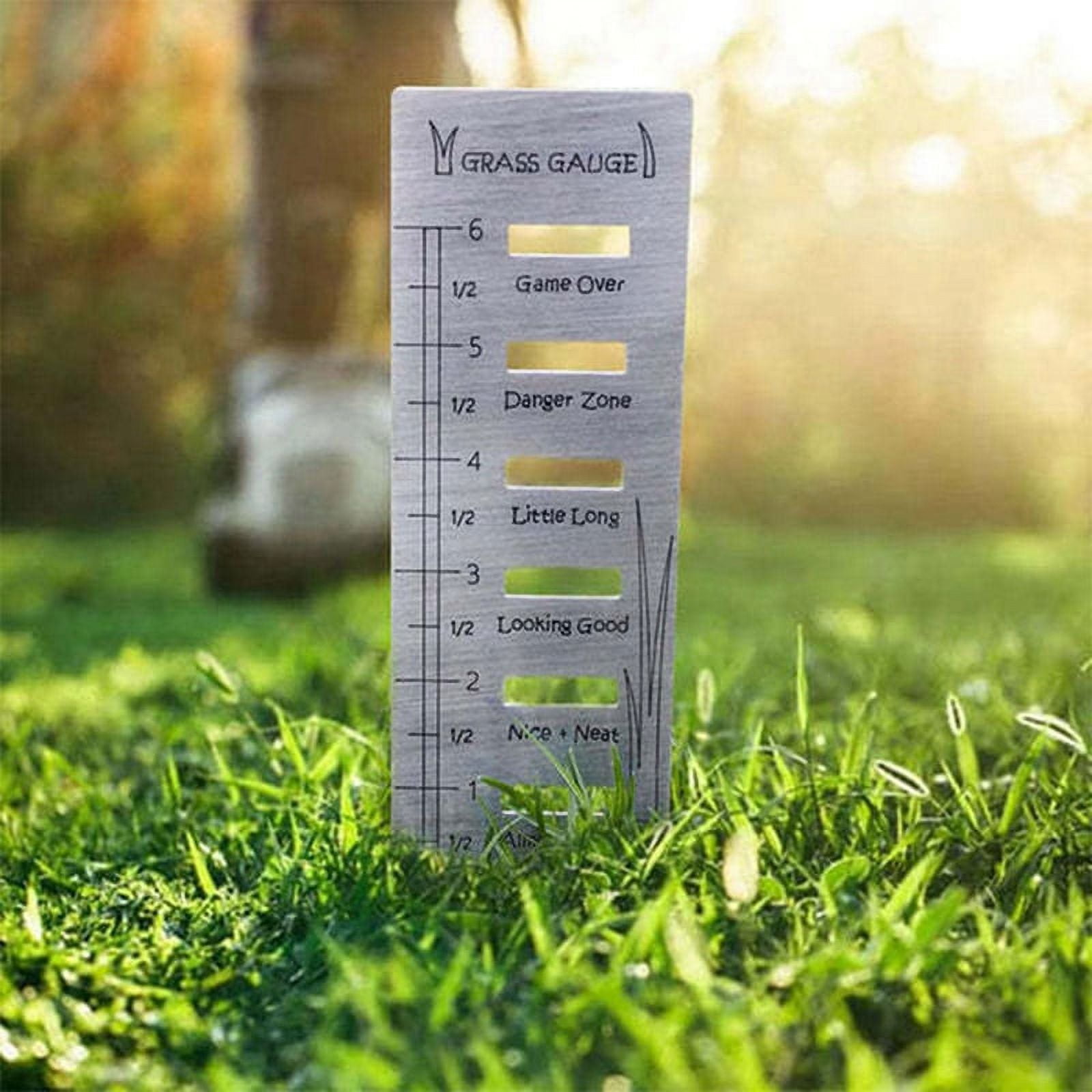 Qtmnekly Lawn Grass Gauge - Stainless Steel Grass Gauges Gardening ...
