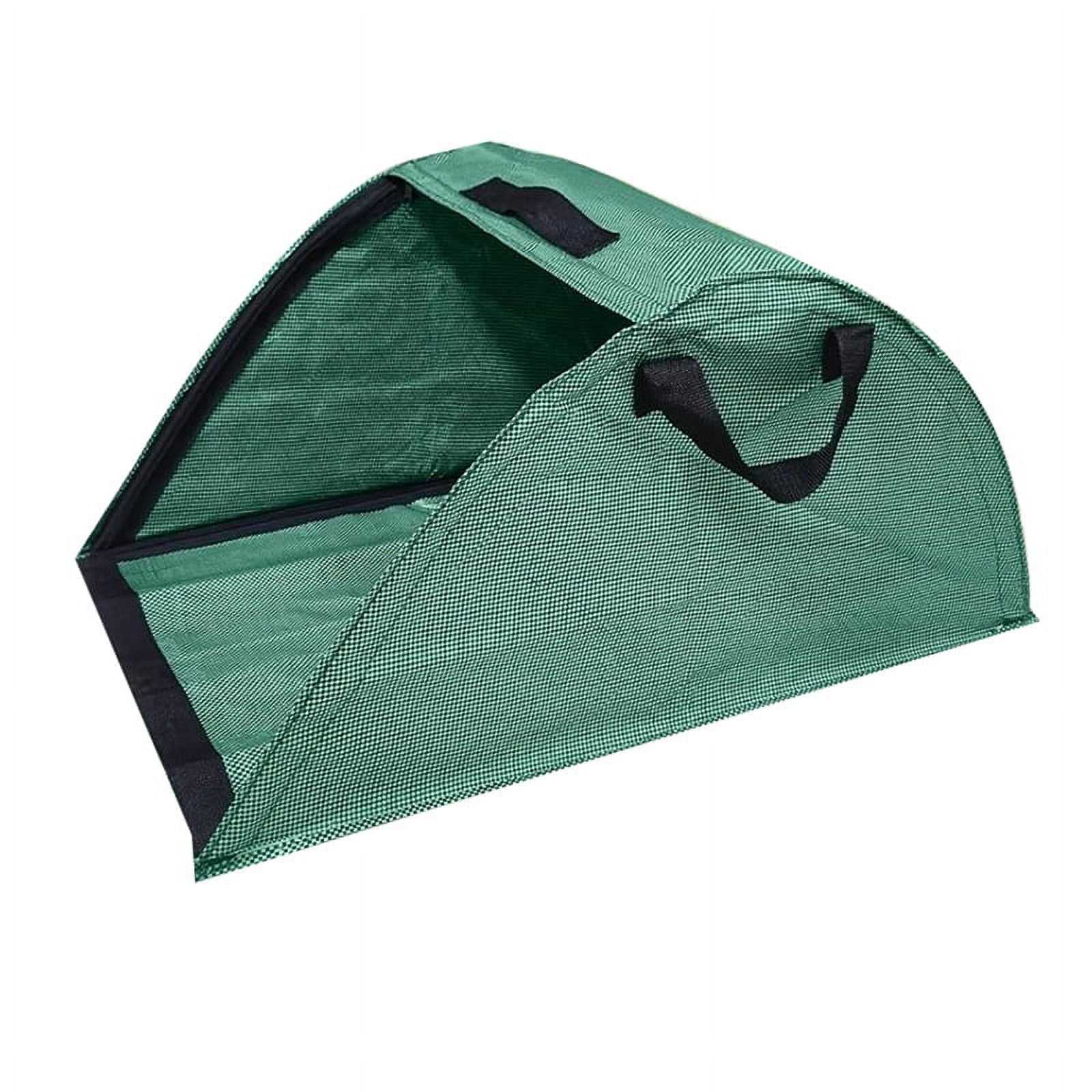 Qtmnekly Leaf Collector Leaf Bag Chute, Portable Up Leaf Bags Garden