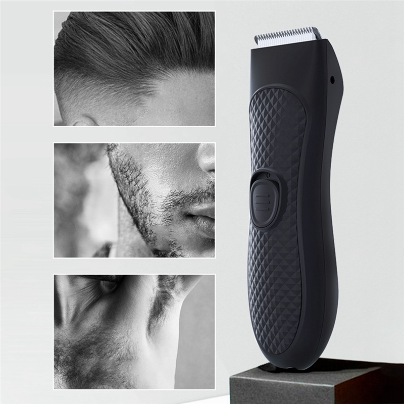 Qtmnekly Men'S Electric Trimmer Groin Hair Trimmer Pubic Hair Removal