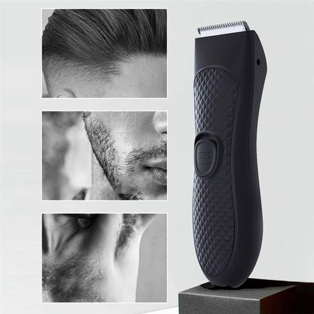 Qtmnekly Men'S Electric Trimmer Groin Hair Trimmer Pubic Hair Removal