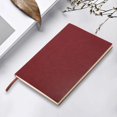 Qtmnekly Notebook 100 Pages Lined Diary Book, PU Leather 6 Color Random