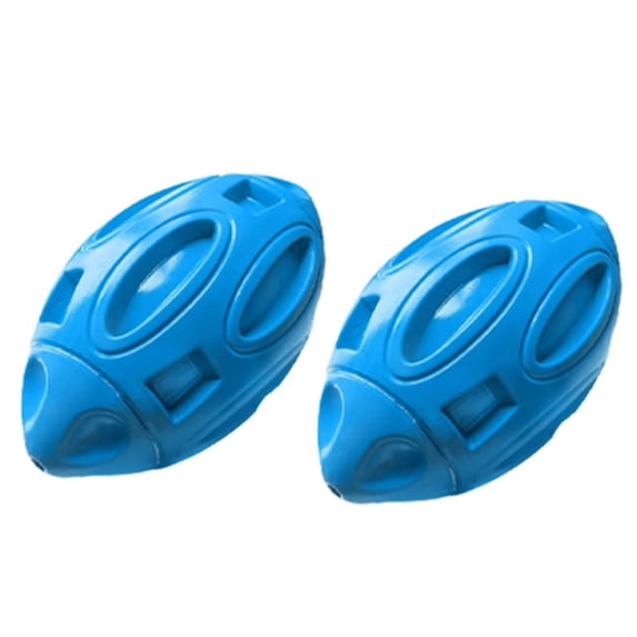 Qtmnekly Pet Dog Rubber Squeeze Ball for Aggressive Dogs Who Like to Chew, Chew- Football