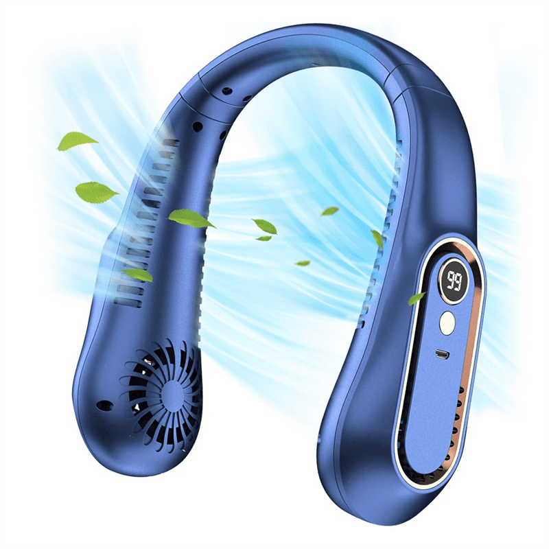 Qtmnekly Portable Neck Fan, Newest Bladeless Rechargeable Neck Fans