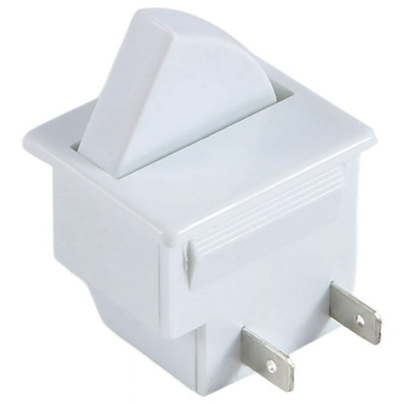 Qtmnekly Refrigerator Door Lamp Light Switch Replacement Fridge Part Kitchen 5A 125V plastic white