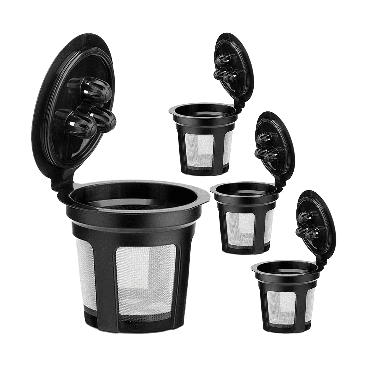  Aieve Reusable Coffee Filter Compatible with Ninja Dual Brew  Pro Coffee Maker CFP301 CFP201 CFN601, Coffee Filters #4 Permanent Coffee  Cone Basket: Home & Kitchen
