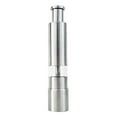 Qtmnekly Salt and Pepper Grinder Stainless Steel Push Button Silver for