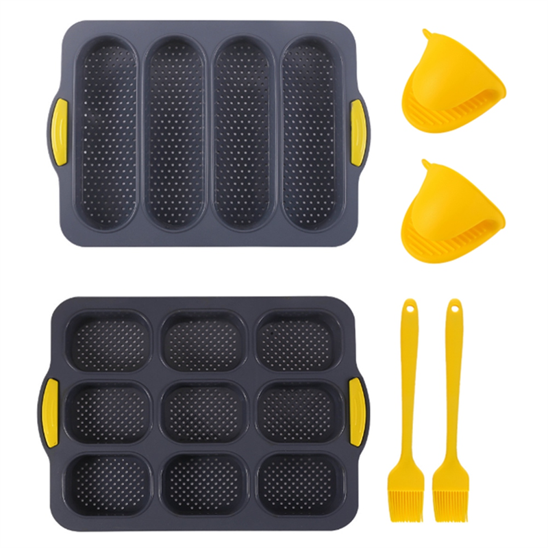 Qtmnekly Silicone Loaf Pan Baking Pan for Baking French Baguettes/Hot