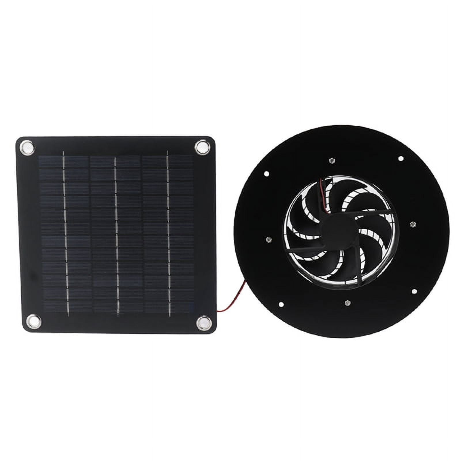 Qtmnekly Solar Panel Exhaust Fan, 20W for Greenhouses, Pet Houses