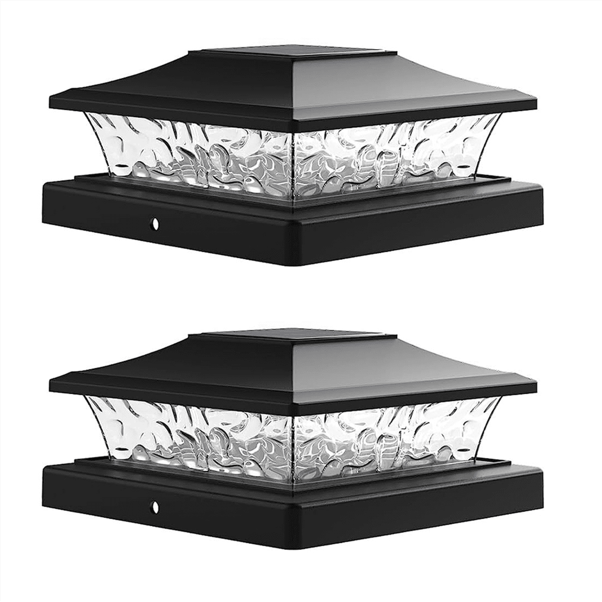 Qtmnekly Solar Post Cap Lights Outdoor Deck Fence Post Light for 5.5x5