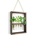 thumbnail image 1 of Qtmnekly Wall Mounted Hanging Plants Test Tube Flower Bud Glass Terrarium Wooden Frame for Home Garden Wedding Decoration, 1 of 5