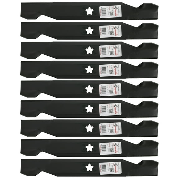 9 Rotary 6196 Mower Blades for AYP Craftsman Husqvarna Poulan 50" Deck