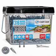 Qty 1500 - 316 Marine Grade Stainless Steel Decking Screws #10 X 2.5