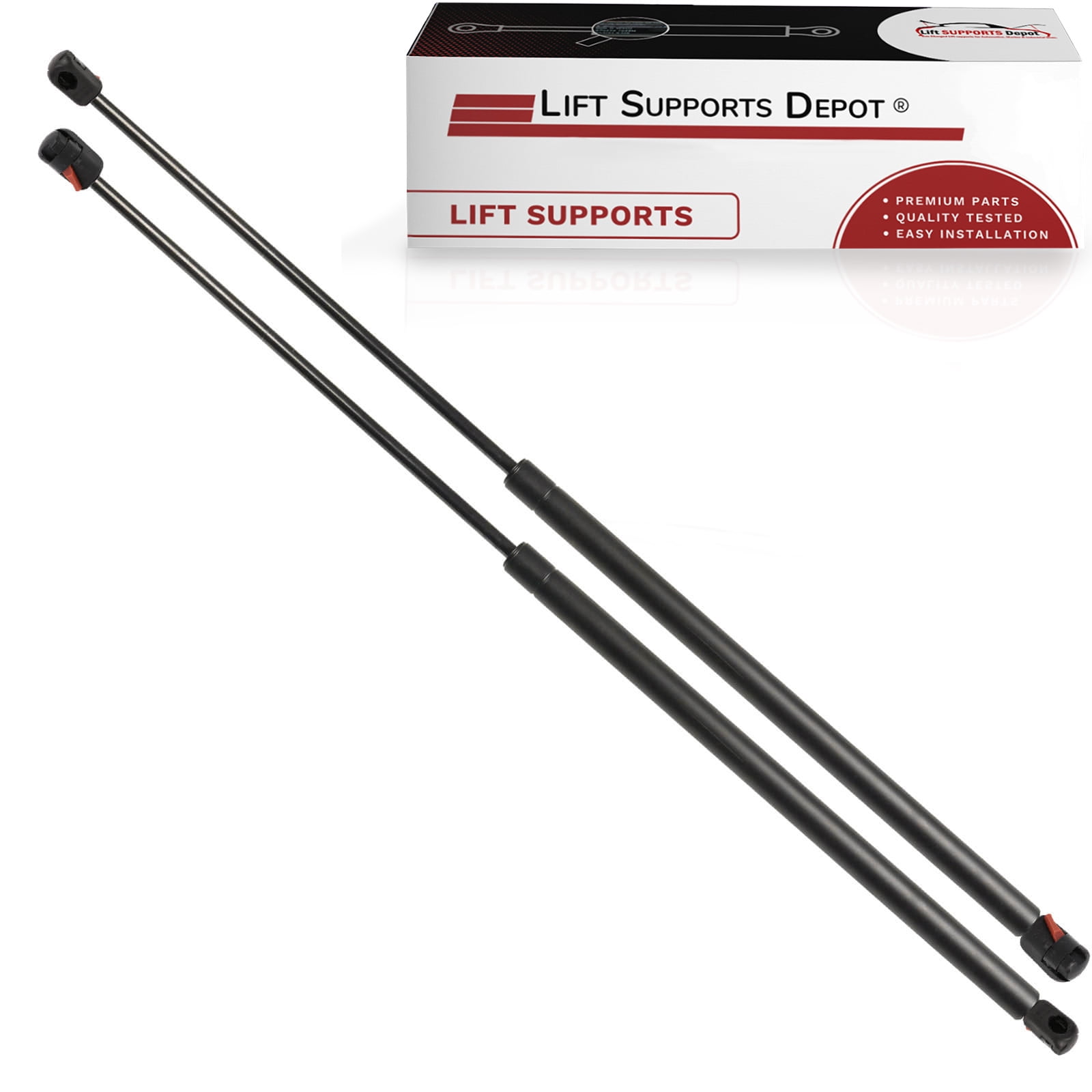 Set of 2 10mm Ball Socket "Ez Release" Lift Supports 27 Inch Extended X