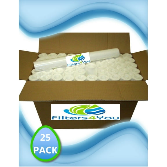 Qty25 Sediment 5 Micron 20" x 2.5" Water Filters RO/WVO/Cartridges/Case/PP