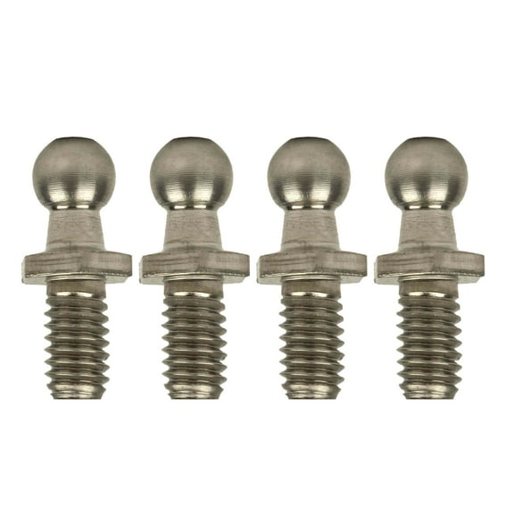 Qty 4 Ball Studs 10mm, 5/16 X 18 Thread Zinc Color For Lift New for Car Gas Shock Strut - Lift Supports Depot B-BS10-1Z-4-a