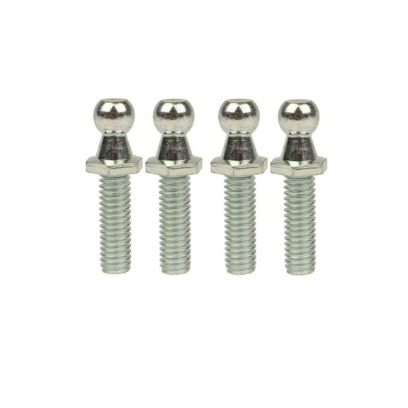 Qty 4 Ball Studs 10mm , 5/16 X 18 Thread Zinc Inch Shaft For Lift Support New for Car Gas Shock Strut - Lift Supports Depot A-BS1009-4-a