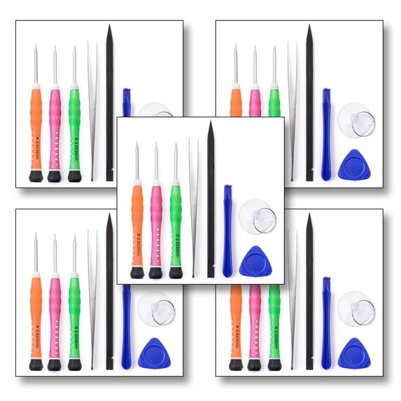 Qty 5 - 8Pcs Tool Kit for all iPhone models - Includes Pentelobe Screwdriver