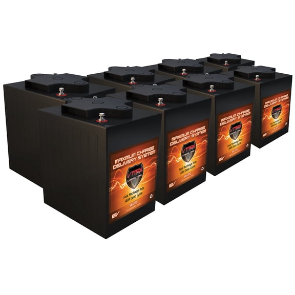 VMAXTANKS AGM 6 Volt Automotive Battery Group Size GC2, Top Post Golf Cart