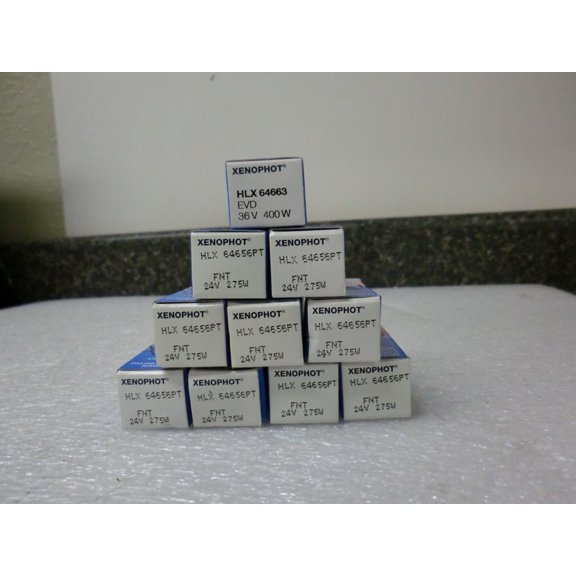 Qty Lot (10) Osram HLX 64656PT FNT 275 Watt 275W 24V XENOPHOT Lamp Bulbs