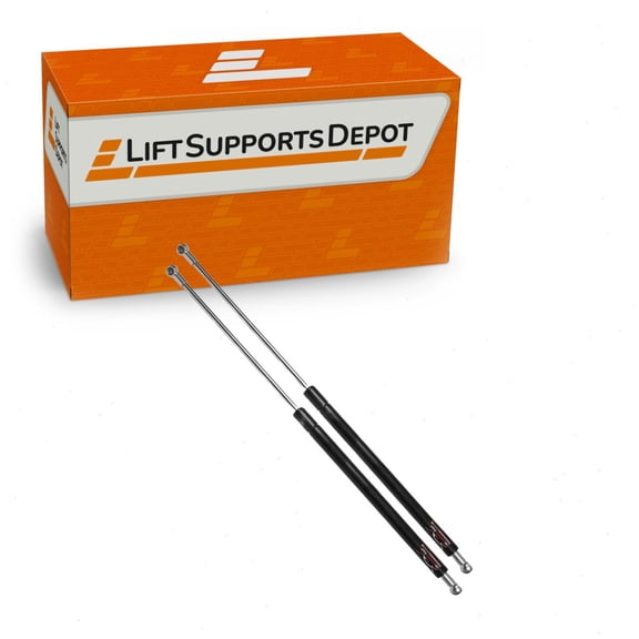 Qty2 13mm Metal End Lift Supports 44 InchExtended 180 lbs Pressure New for Car Gas Shock Strut - Lift Supports Depot SF440M180-a