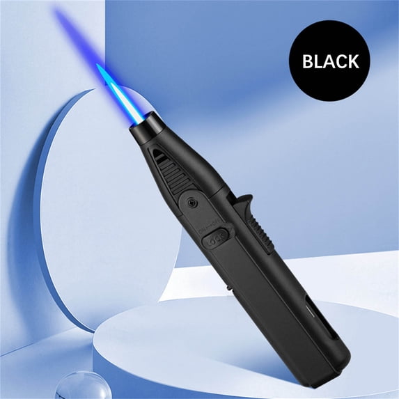 QuLuJing Cigarette Lighter, Cool torch Lighters Windproof for Outdoor Douable Blue Flame Refillable Lighters