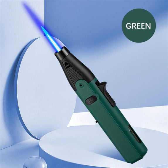 QuLuJing Cigarette Lighter, Cool torch Lighters Windproof for Outdoor Douable Blue Flame Refillable Lighters