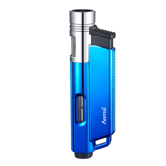 QuLuJing Cigarette Lighter, Direct Charging Lighter Plastic Metal Visible Compartment Windproof New Compact and Portable Ignition
