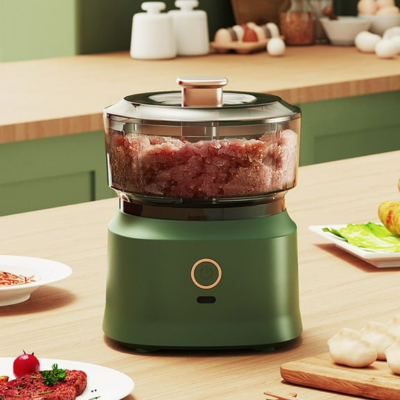 QuLuJing Clearance Home Items, Electric Garlic Chopper Portable Mini Food Processor Wireless Vegetable Masher with USB Charging Garlic Masher Mincer for onions Meat Spices