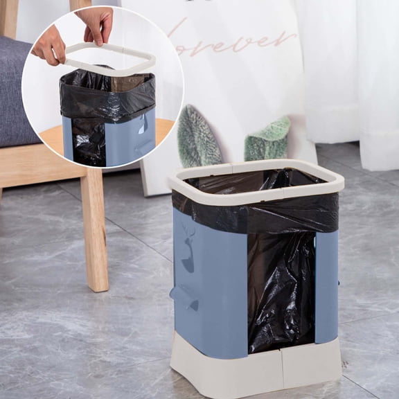 QuLuJing Clearance Home Items, Rubbish Bin Plastic Small Trash Can Wastebasket Garbage Container Bin for Bathroom Bedroom Kitchen Home Office Trash Can Dustbin