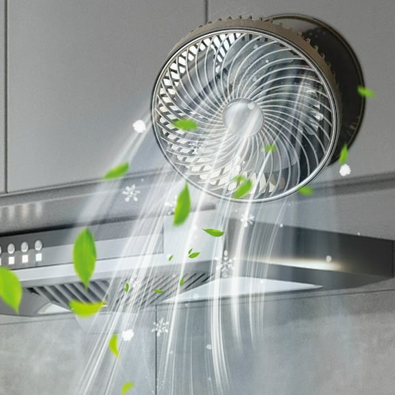 QuLuJing New Wall-mounted Small Fan Portable Multi-purpose Table Fan Household Wall-mounted Rechargeable Circulating Usb Wall-mounted Fan, Summer Clearance