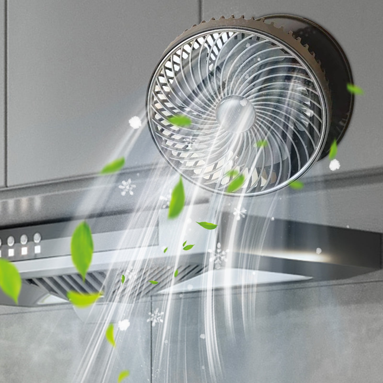 QuLuJing New Wall-mounted Small Fan Portable Multi-purpose Table Fan Household Wall-mounted Rechargeable Circulating Usb Wall-mounted Fan, Summer Clearance