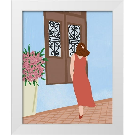 Quach, Anna 12x14 White Modern Wood Framed Museum Art Print Titled - Dress and Ready I