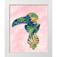 thumbnail image 1 of Quach, Anna 12x14 White Modern Wood Framed Museum Art Print Titled - Toucan, 1 of 4