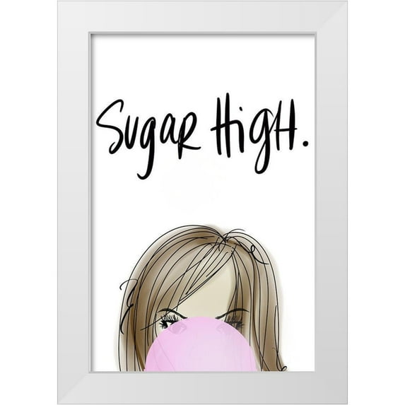 Quach, Anna 13x18 White Modern Wood Framed Museum Art Print Titled - Getting Things Done with Sass I