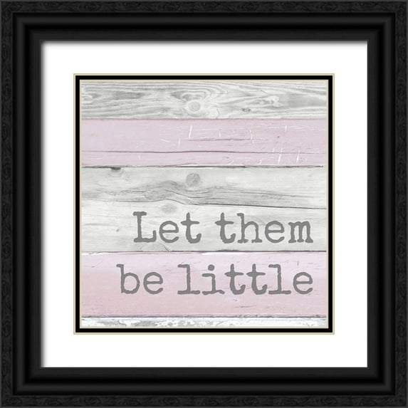 Quach, Anna 15x15 Black Ornate Wood Framed with Double Matting Museum Art Print Titled - Let Them Be Little