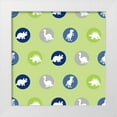 thumbnail image 1 of Quach, Anna 15x15 White Modern Wood Framed Museum Art Print Titled - Dino Circle Pattern, 1 of 4